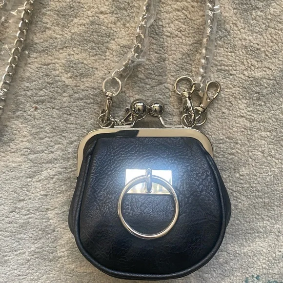 FOXBLOOD mini crossbody coin purse gothic - Picture 2 of 3